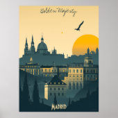 Madrid Sunrise - Royal City Silhouetten Poster (Voorkant)