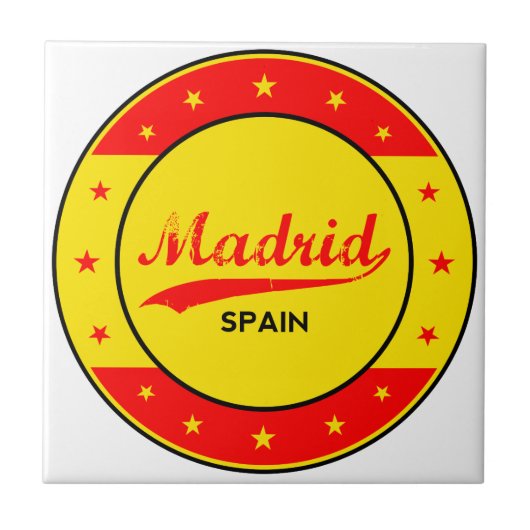 Madrid Tegeltje (Voorkant)