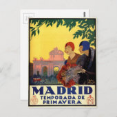 Madrid Temporada de Primavera -  kunstPoster Briefkaart (Voorkant / Achterkant)