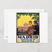 Madrid Temporada de Primavera -  kunstPoster Briefkaart (Voorkant / Achterkant)
