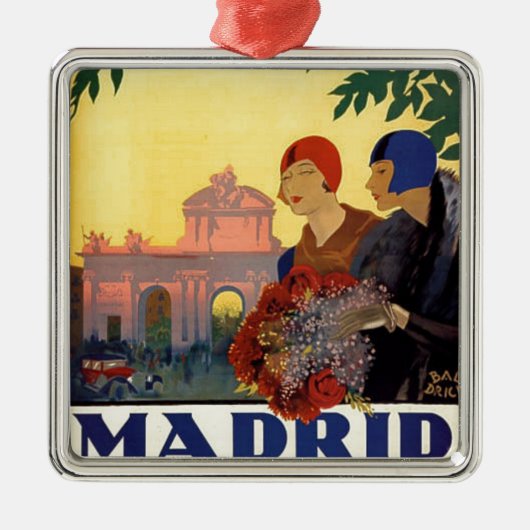 Madrid Temporada de Primavera -  kunstPoster Metalen Ornament (Voorkant)