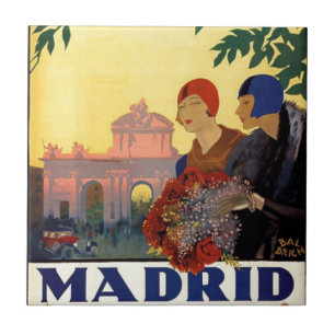 Madrid Temporada de Primavera - kunstPoster Tegeltje