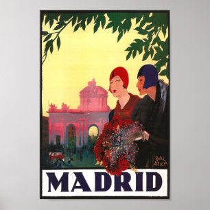 Madrid Temporada de Primavera - Vintage Travel Art Poster