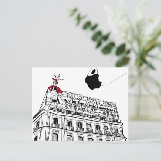 Madrid Tío Pepe Briefkaart (Staand voorkant)