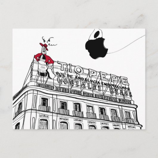 Madrid Tío Pepe Briefkaart (Voorkant)