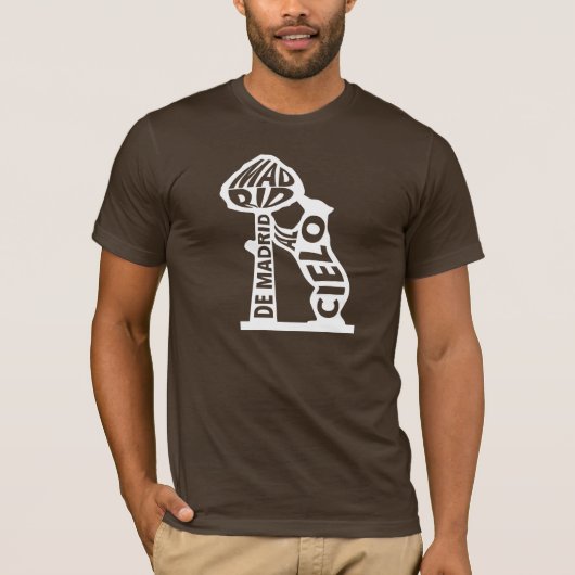 Madrid to Heaven Typographic - Bear and Tree T-shirt (Voorkant)