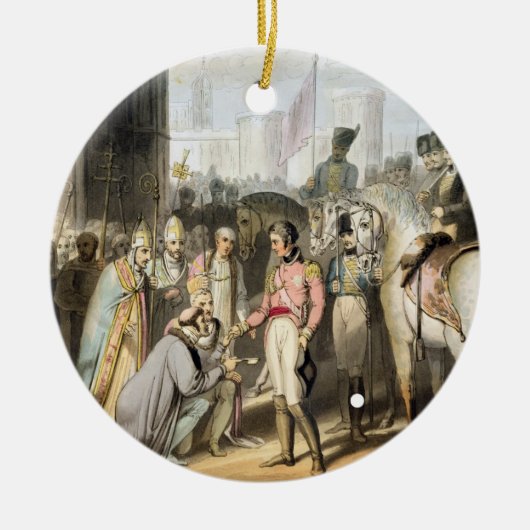 Madrid, uit 'The Victories of the Duke of Welling' Keramisch Ornament (Voorkant)