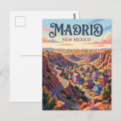 Madrid USA Briefkaart (Voorkant / Achterkant)