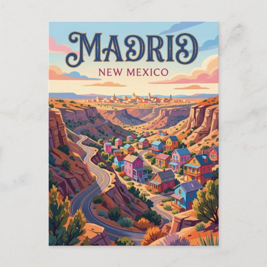 Madrid USA Briefkaart (Voorkant)
