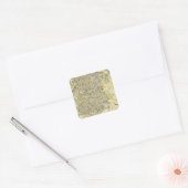 Madrid Vierkante Sticker (Envelop)