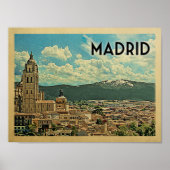 Madrid Vintage Travel Poster (Voorkant)