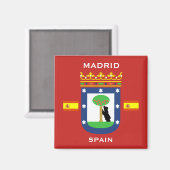 Madrid Wapenmunt Magnet (Voorkant / Achterkant)