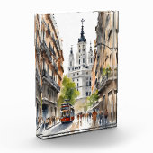 Madrid waterverf kunst fotoblokken (Links)
