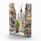 Madrid waterverf kunst fotoblokken (Rechts)