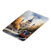 Madrid waterverf kunst magneet (Linkerzijde)