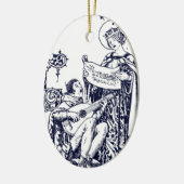 Madrigals voor Kerstmis Keramisch Ornament (Links)