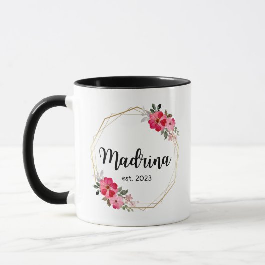 Madrina Coffee Mugs 2023, Quieres Ser Mi Madrina Mok (Links)