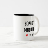 Madrina voorstel in het Spaans Tweekleurige Koffiemok (Voorkant rechts)