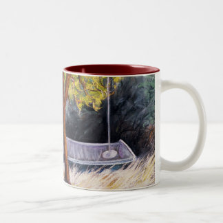Madrona en de boot Tea Mug Tweekleurige Koffiemok