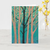 Madrona Tree Notecard Kaart (Gele Bloem)