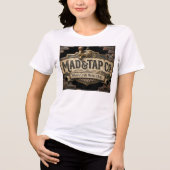 MadTapCo logo T-shirt | Oud brouwerijbord (Voorkant)