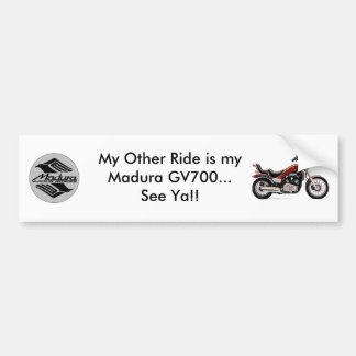 Madura GV 700 White Bumpersticker