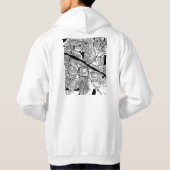 Madurai Tamil Nadu City Map Hoodie (Achterkant)
