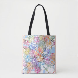 Madurai Tamil Nadu City Map Tote Bag