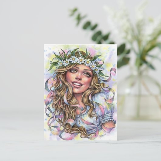 Mae Beltane Briefkaart (Staand voorkant)