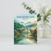 Mae Hong Son Thailand Briefkaart (Staand voorkant)
