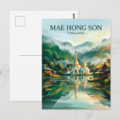 Mae Hong Son Thailand Briefkaart (Voorkant / Achterkant)