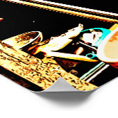 Mae Klong Railway Market in Bangkok, Thailand Poster (Hoek)