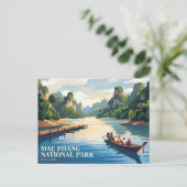 Mae Phang Nationaal Park Thailand Briefkaart (Staand voorkant)