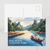 Mae Phang Nationaal Park Thailand Briefkaart (Voorkant / Achterkant)