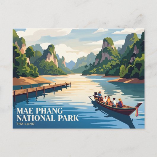 Mae Phang Nationaal Park Thailand Briefkaart (Voorkant)