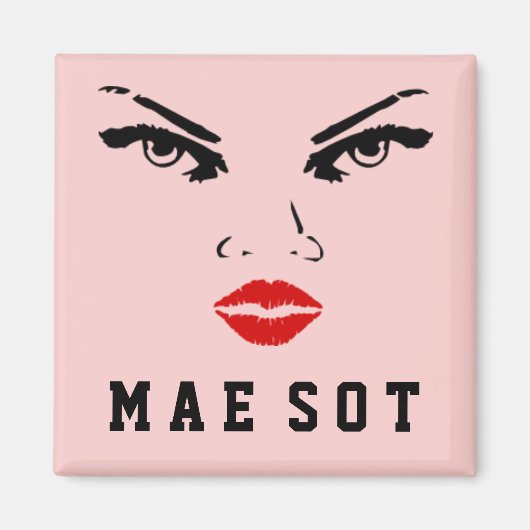 Mae Sot, Thailand Woman Magneet (Voorkant)