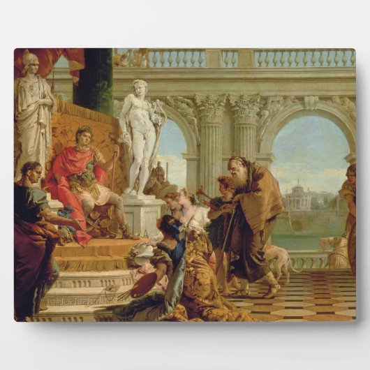 Maecenas presenteert de liberale kunst aan de keiz fotoplaat (Voorkant)