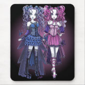 Maegan & Haylee Gothic Couture Fairies Mousepad Muismat (Voorkant)