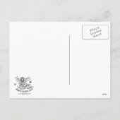 "Maegan" Pink Valentijn Fairy Art Briefkaart (Achterkant)