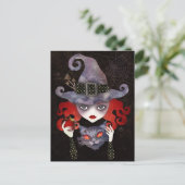 Maelba, het Briefkaart van de Rode Witch (Staand voorkant)