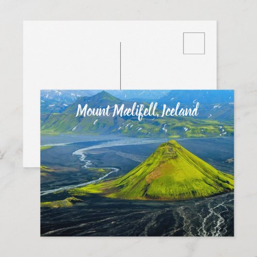 Mælifell IJsland gestileerd Briefkaart (Voorkant / Achterkant)