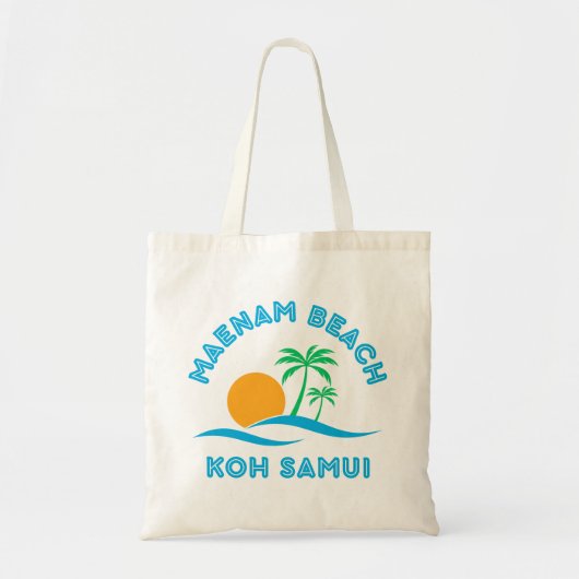 MAENAM BEACH-KOH SAMUI TOTE BAG (Voorkant)