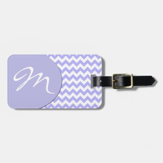 Maerblauw Chevron Bagage Label (Voorkant horizontaal)