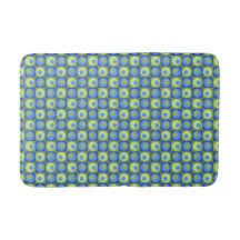 Maerblblauw Groen Vierkant Stip Geometrisch Patroo