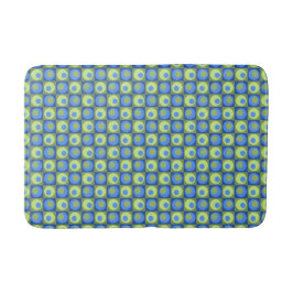 Maerblblauw Groen Vierkant Stip Geometrisch Patroo Badmat