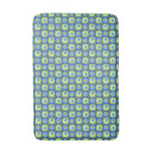 Maerblblauw Groen Vierkant Stip Geometrisch Patroo Badmat (Voorkant Verticaal)