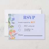 Maerlant bloemscanningcode RSVP kaartje (Voorkant)
