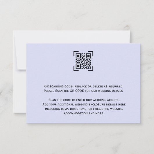 Maerlant bloemscanningcode RSVP kaartje (Achterkant)