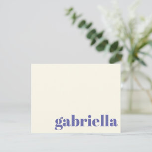 Maerlant Vet Typografie Gepersonaliseerde Naam Notitiekaartje