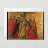 Maesta: Afkomst van het kruis, 1308-11 Briefkaart (Voorkant / Achterkant)